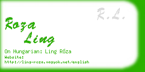roza ling business card